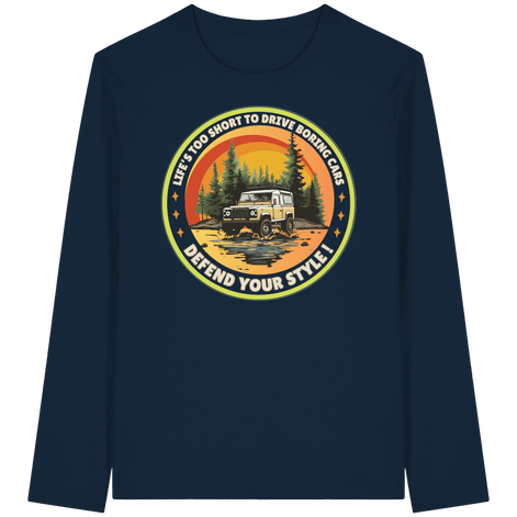 James Hunter - Nature and Beyond Unisex-Shirts French Navy / XS Defend your Style ! - Organic Longsleeve T-Shirt