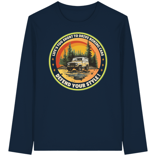 James Hunter - Nature and Beyond Unisex-Shirts French Navy / XS Defend your Style ! - Organic Longsleeve T-Shirt