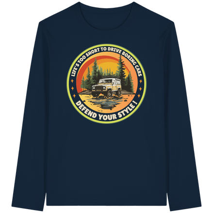 James Hunter - Nature and Beyond Unisex-Shirts French Navy / XS Defend your Style ! - Organic Longsleeve T-Shirt