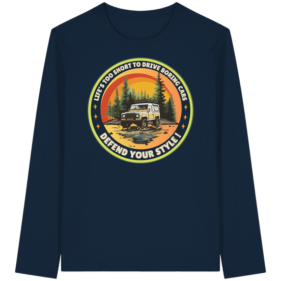 James Hunter - Nature and Beyond Unisex-Shirts French Navy / XS Defend your Style ! - Organic Longsleeve T-Shirt
