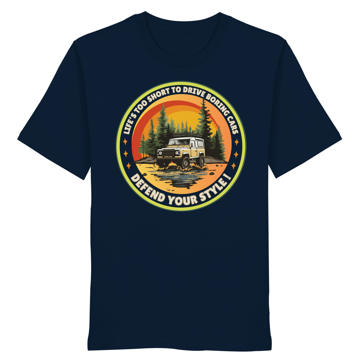 James Hunter - Nature and Beyond Unisex-Shirts French Navy / XS Defend your Style ! - Organic Shirt