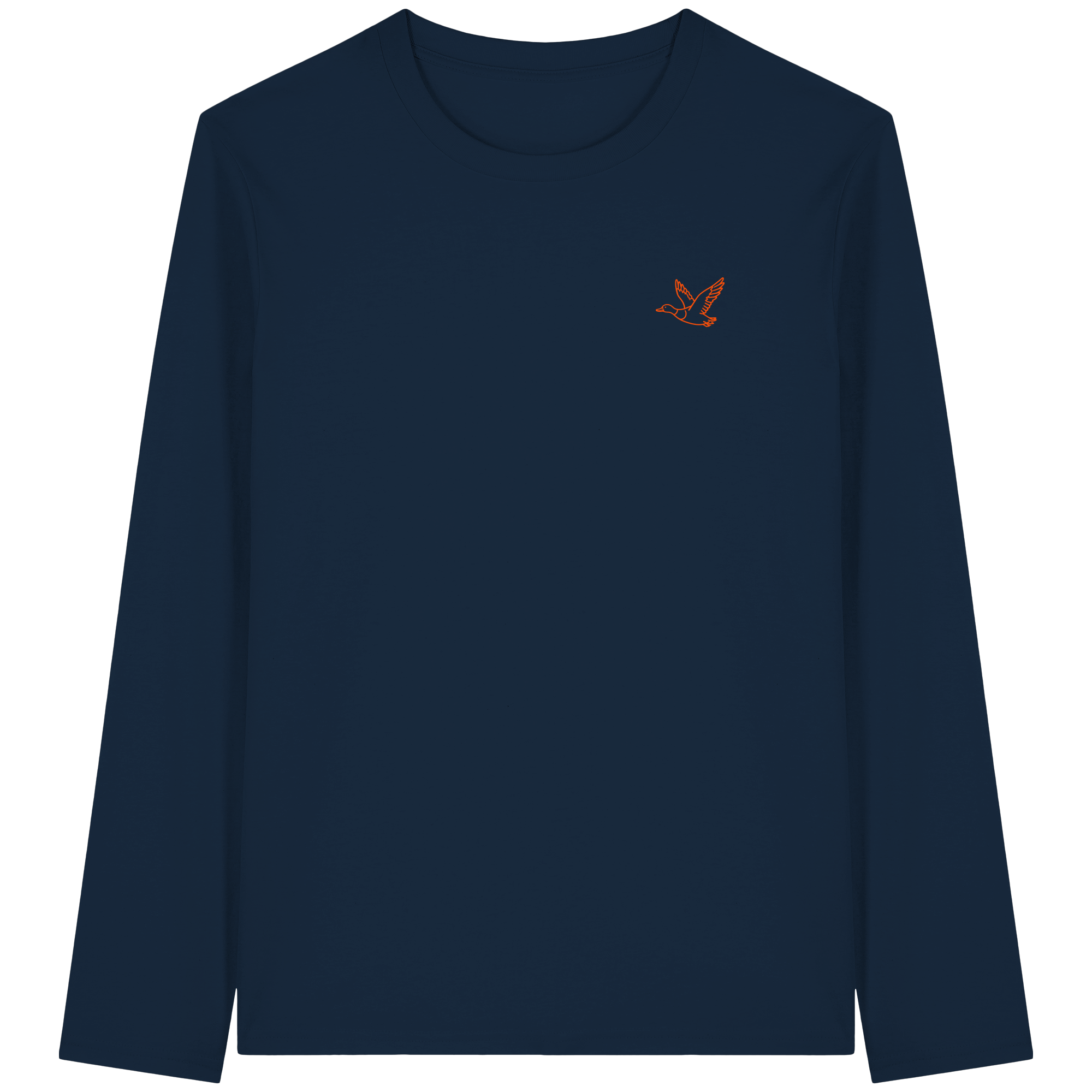 James Hunter - Nature and Beyond Unisex-Shirts French Navy / XS Flying Duck - Organic Longsleeve T-Shirt