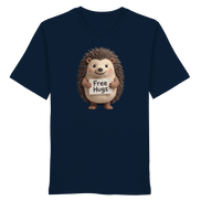 James Hunter - Nature and Beyond Unisex-Shirts French Navy / XS Free Hugs - Organic Shirt