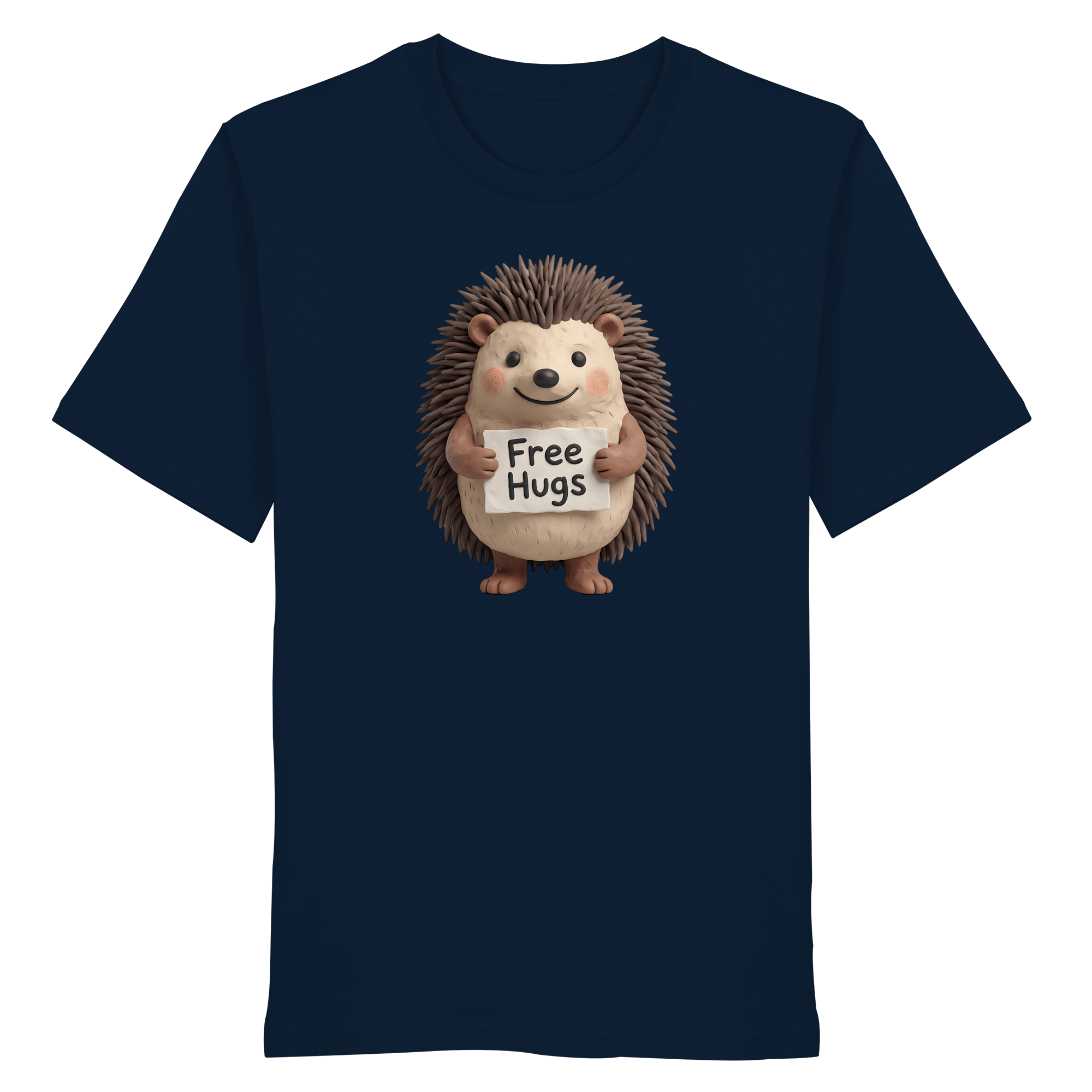 James Hunter - Nature and Beyond Unisex-Shirts French Navy / XS Free Hugs - Organic Shirt