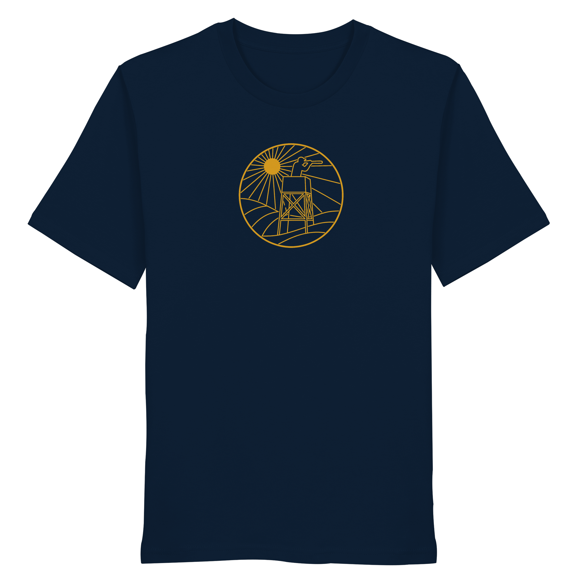 James Hunter - Nature and Beyond Unisex-Shirts French Navy / XS Golden Circle - Organic Shirt