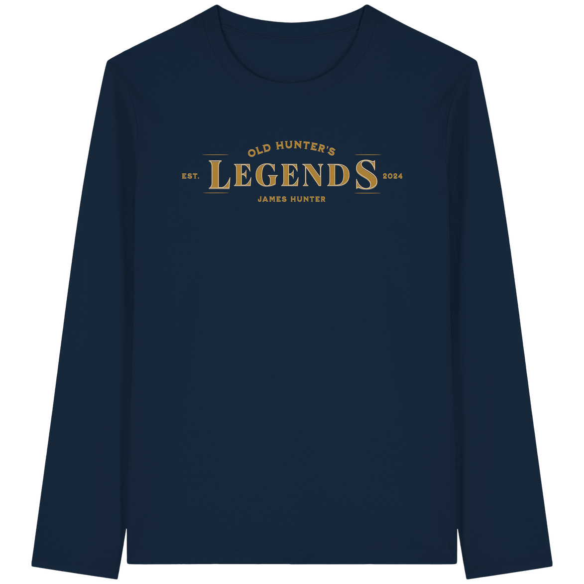 James Hunter - Nature and Beyond Unisex-Shirts French Navy / XS Old Hunter's Legends - Organic Longsleeve T-Shirt