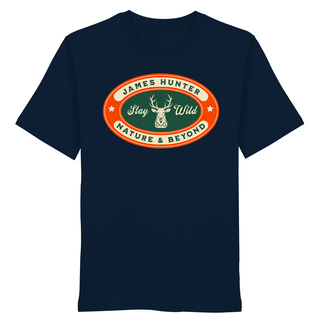 James Hunter - Nature and Beyond Unisex-Shirts French Navy / XS Stay Wild - Organic Shirt