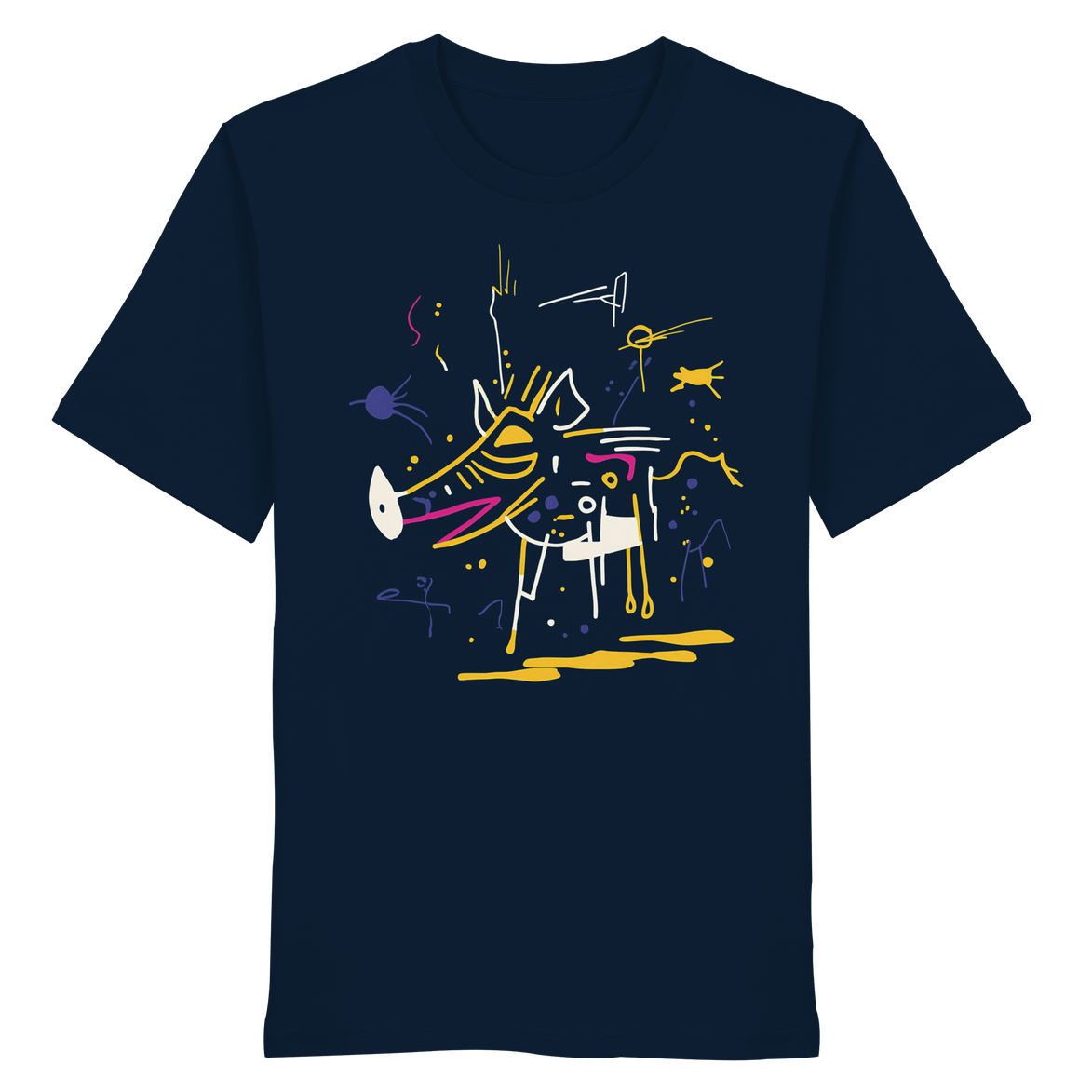 James Hunter - Nature and Beyond Unisex-Shirts French Navy / XS The Hunt — Art Collection No.1 - Organic Shirt