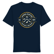 James Hunter - Nature and Beyond Unisex-Shirts French Navy / XS The Hunter’s Emblem – James Hunter Original - Organic Shirt