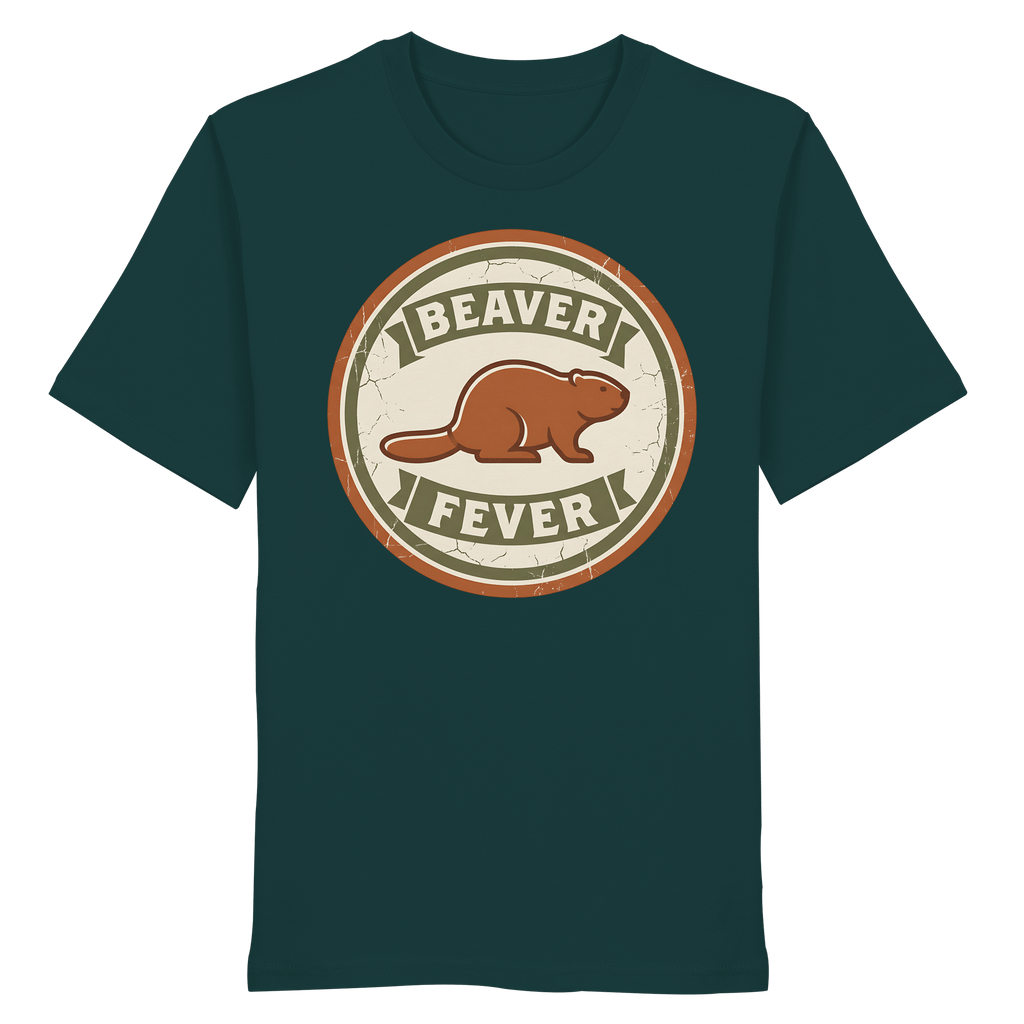 James Hunter - Nature and Beyond Unisex-Shirts Glazed Green / XS Beaver Fever - Organic Shirt