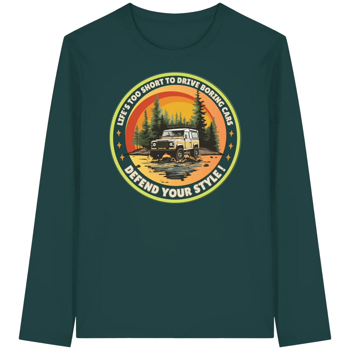 James Hunter - Nature and Beyond Unisex-Shirts Glazed Green / XS Defend your Style ! - Organic Longsleeve T-Shirt