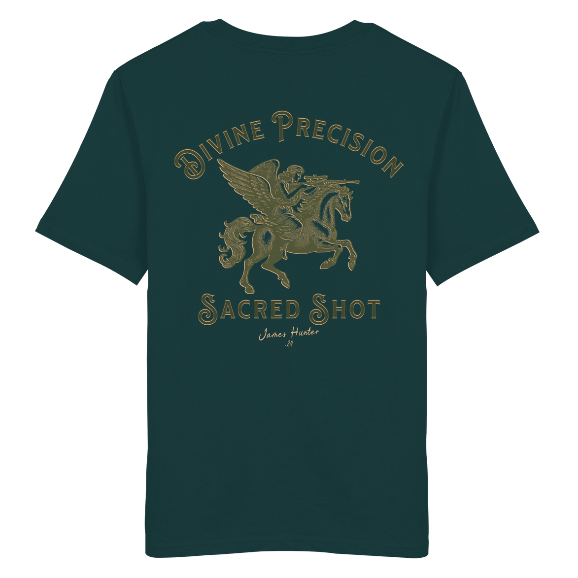 James Hunter - Nature and Beyond Unisex-Shirts Glazed Green / XS Divine Precision - Sacred Shot - Organic Shirt