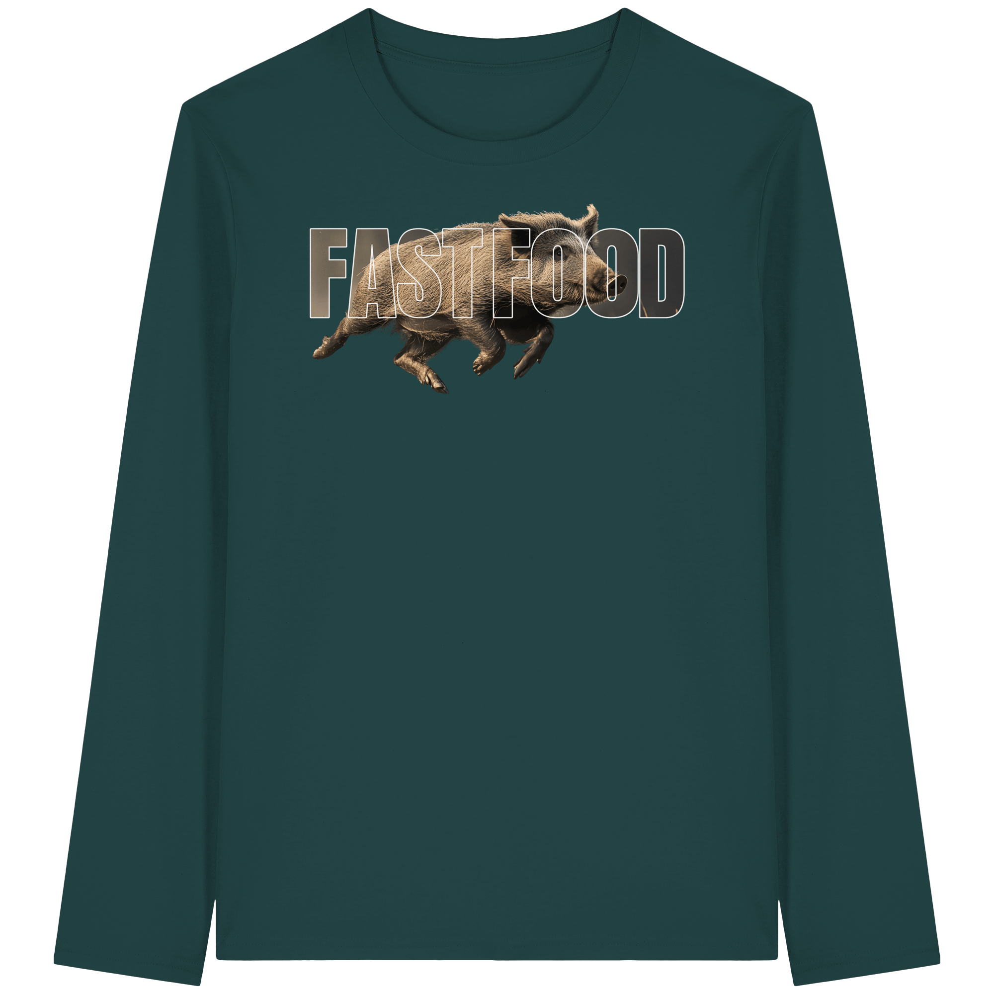 James Hunter - Nature and Beyond Unisex-Shirts Glazed Green / XS FASTFOOD - Organic Longsleeve T-Shirt