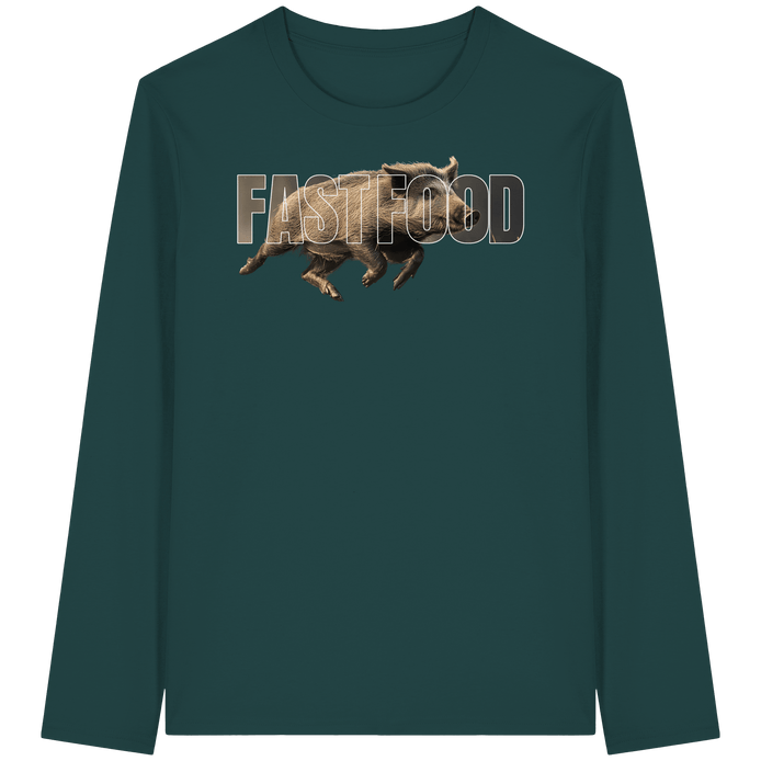James Hunter - Nature and Beyond Unisex-Shirts Glazed Green / XS FASTFOOD - Organic Longsleeve T-Shirt