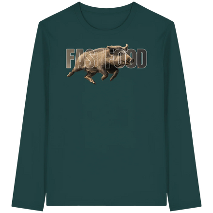 James Hunter - Nature and Beyond Unisex-Shirts Glazed Green / XS FASTFOOD - Organic Longsleeve T-Shirt