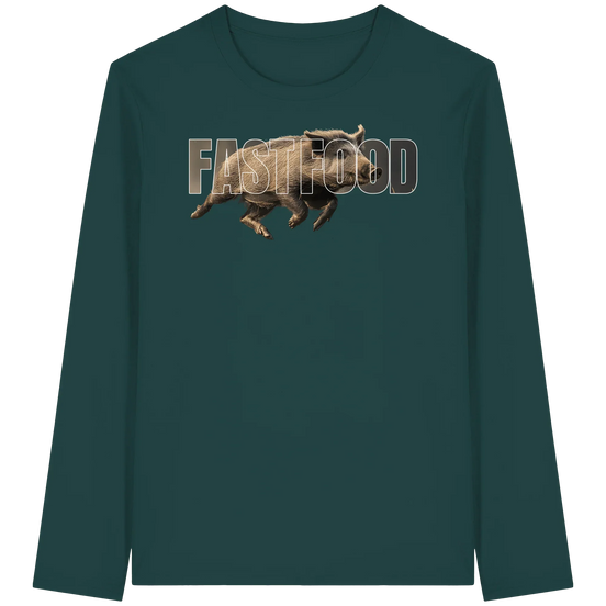 James Hunter - Nature and Beyond Unisex-Shirts Glazed Green / XS FASTFOOD - Organic Longsleeve T-Shirt