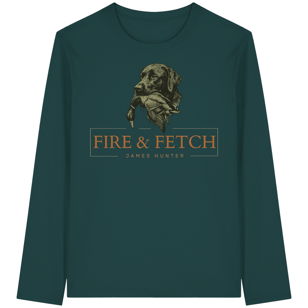James Hunter - Nature and Beyond Unisex-Shirts Glazed Green / XS FIRE & FETCH - Organic Longsleeve T-Shirt