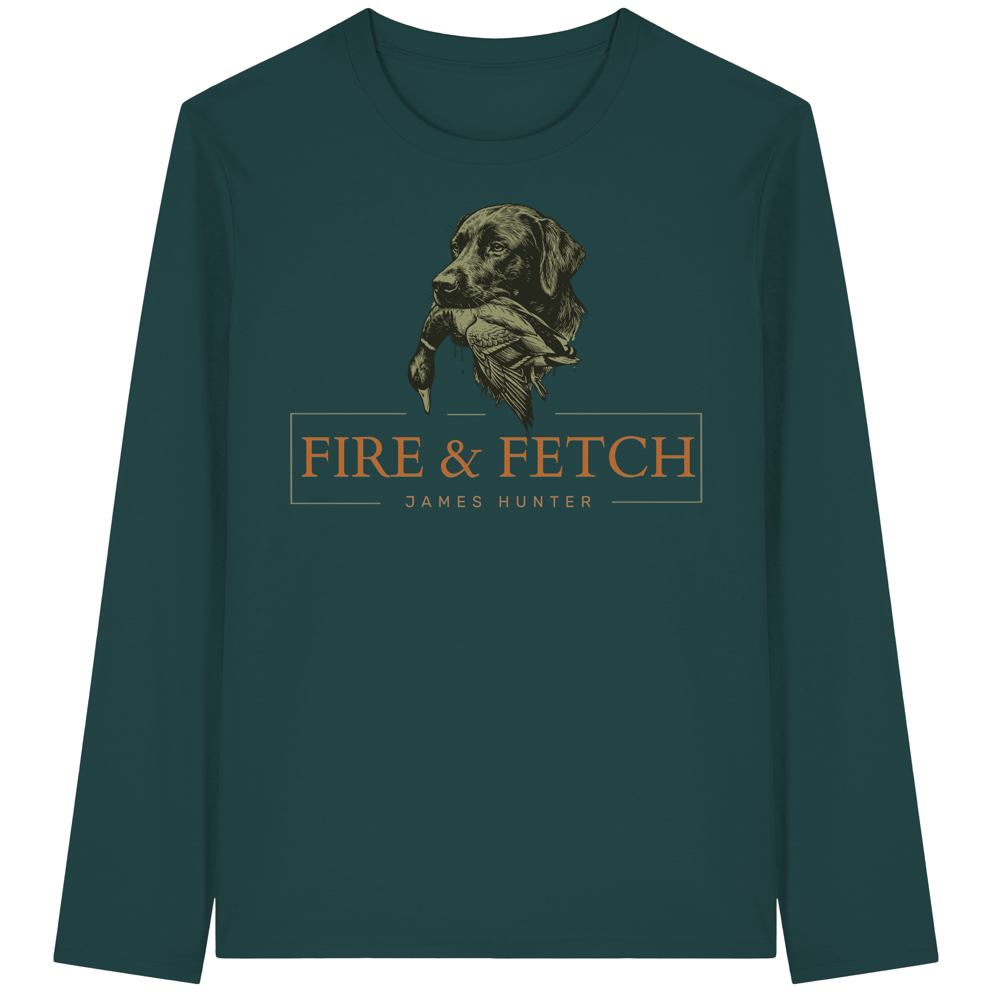 James Hunter - Nature and Beyond Unisex-Shirts Glazed Green / XS FIRE & FETCH - Organic Longsleeve T-Shirt