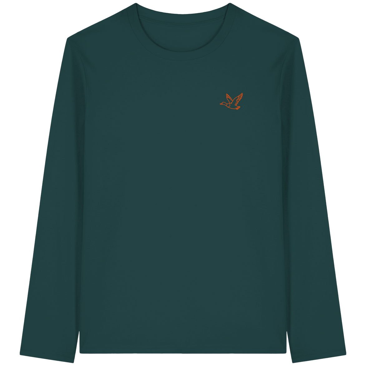 James Hunter - Nature and Beyond Unisex-Shirts Glazed Green / XS Flying Duck - Organic Longsleeve T-Shirt