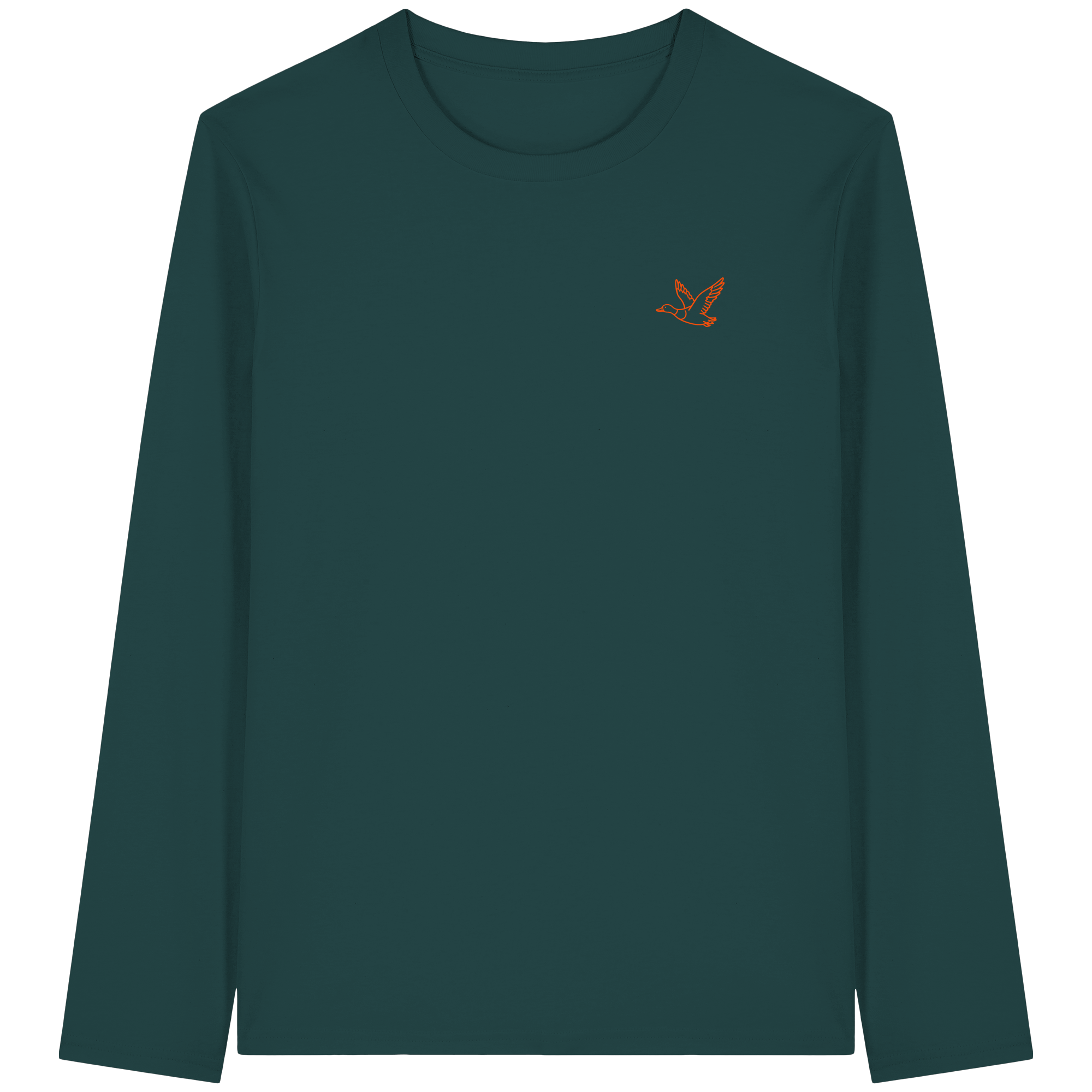 James Hunter - Nature and Beyond Unisex-Shirts Glazed Green / XS Flying Duck - Organic Longsleeve T-Shirt