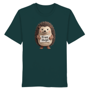 James Hunter - Nature and Beyond Unisex-Shirts Glazed Green / XS Free Hugs - Organic Shirt