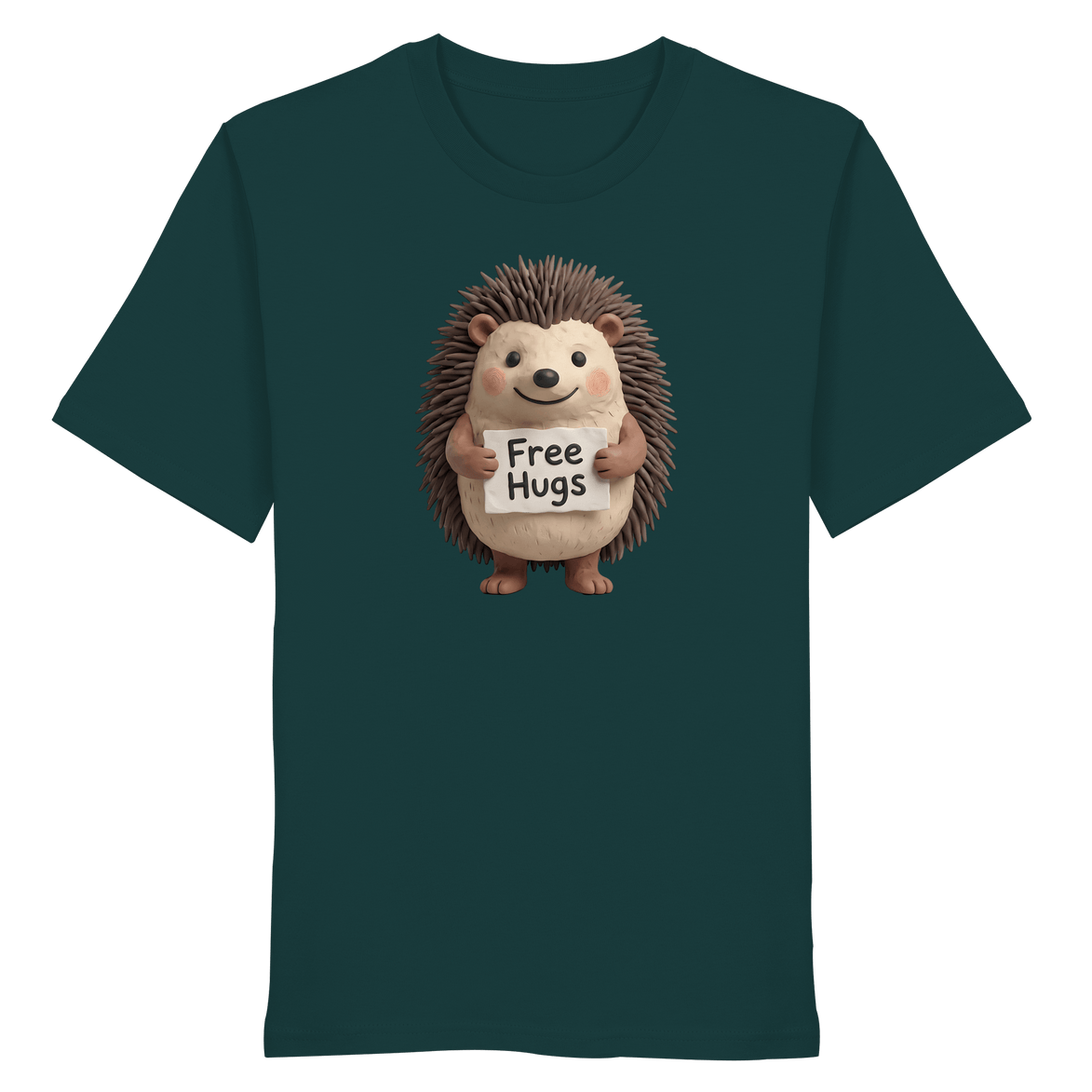 James Hunter - Nature and Beyond Unisex-Shirts Glazed Green / XS Free Hugs - Organic Shirt
