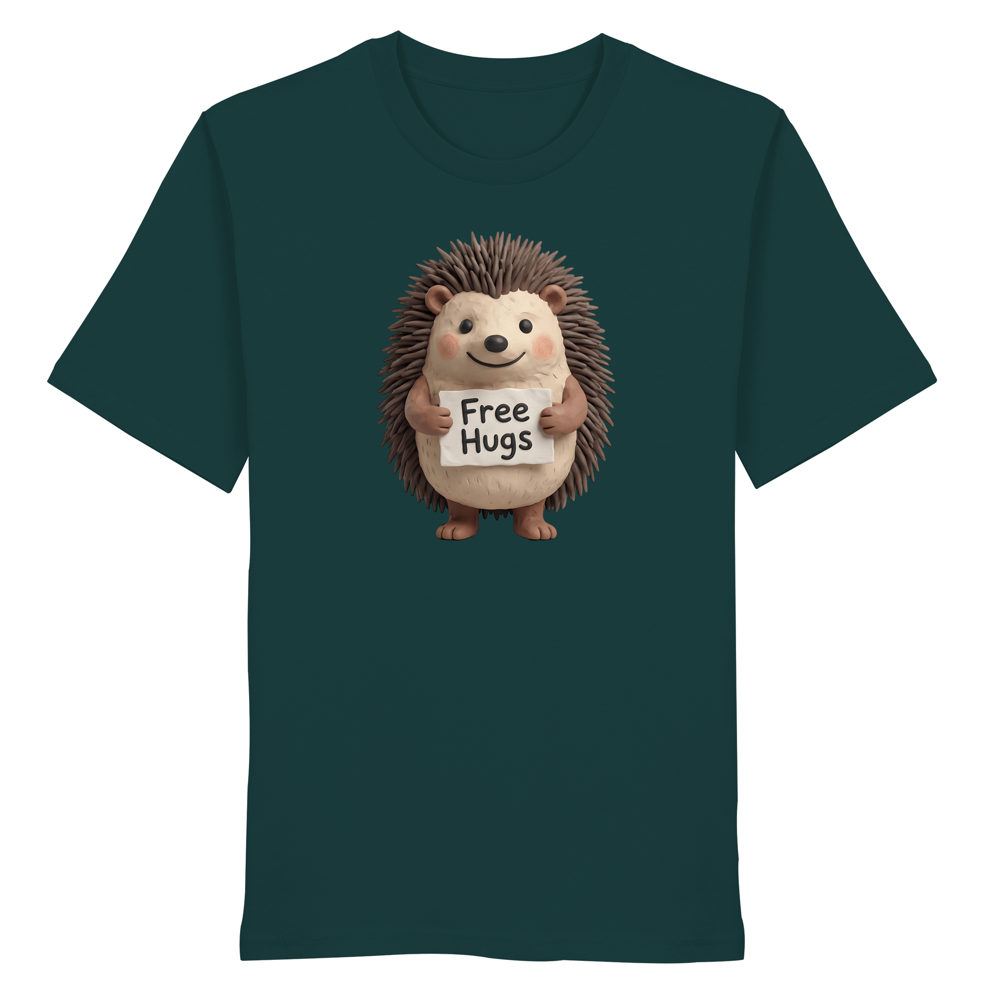 James Hunter - Nature and Beyond Unisex-Shirts Glazed Green / XS Free Hugs - Organic Shirt