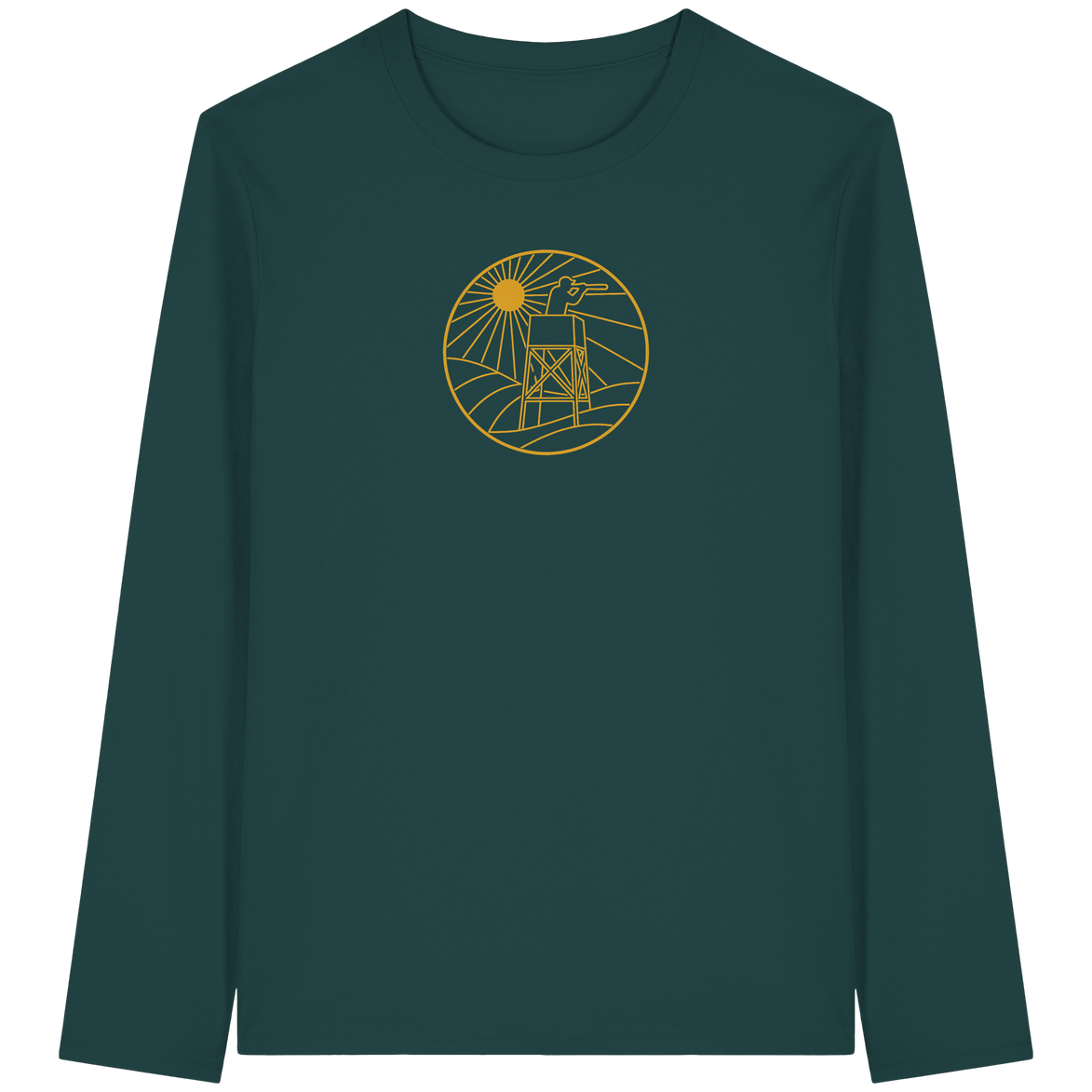 James Hunter - Nature and Beyond Unisex-Shirts Glazed Green / XS Golden Circle - Organic Longsleeve T-Shirt