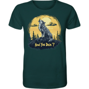 James Hunter - Nature and Beyond Unisex-Shirts Glazed Green / XS Howl You Doin' ? - Organic Shirt