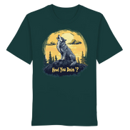 James Hunter - Nature and Beyond Unisex-Shirts Glazed Green / XS Howl You Doin' ? - Organic Shirt
