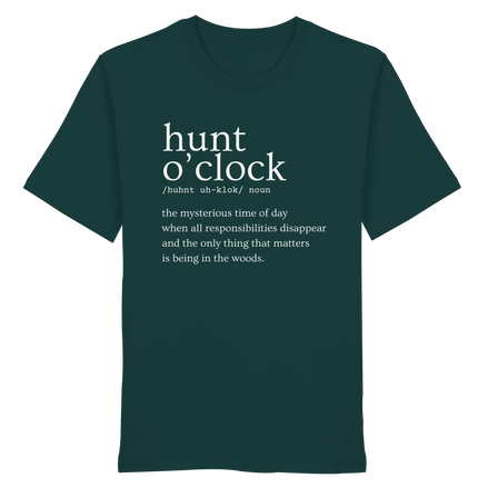 James Hunter - Nature and Beyond Unisex-Shirts Glazed Green / XS Hunt O'Clock - Organic Shirt