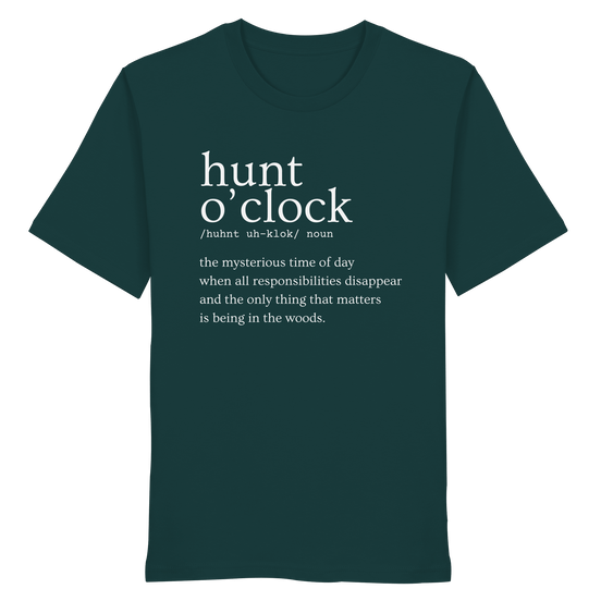 James Hunter - Nature and Beyond Unisex-Shirts Glazed Green / XS Hunt O'Clock - Organic Shirt