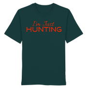 James Hunter - Nature and Beyond Unisex-Shirts Glazed Green / XS I'm just HUNTING - Organic Shirt