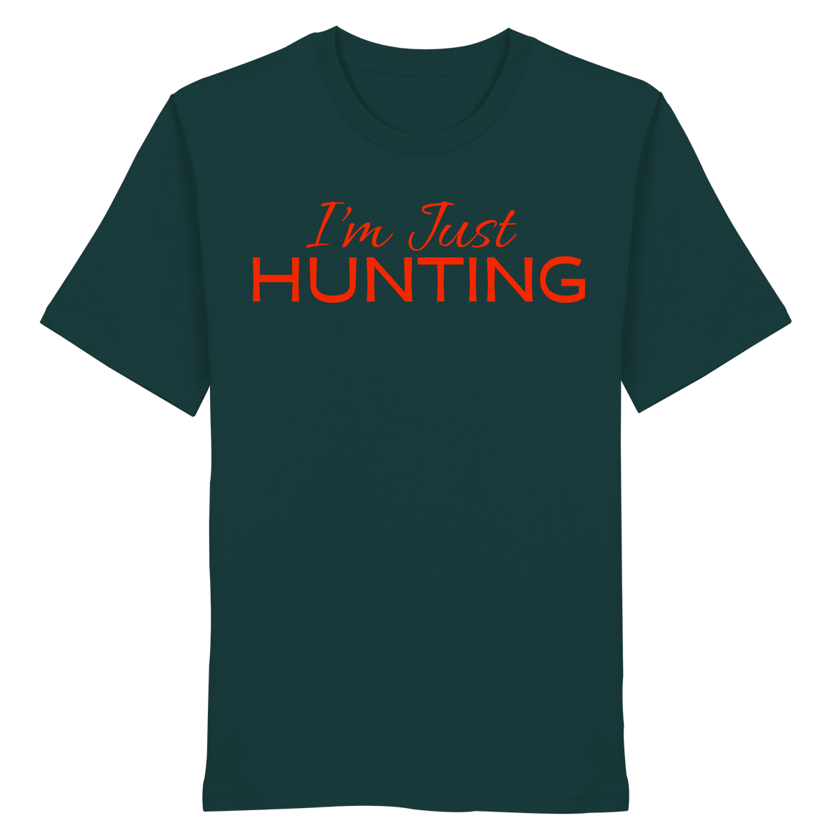 James Hunter - Nature and Beyond Unisex-Shirts Glazed Green / XS I'm just HUNTING - Organic Shirt