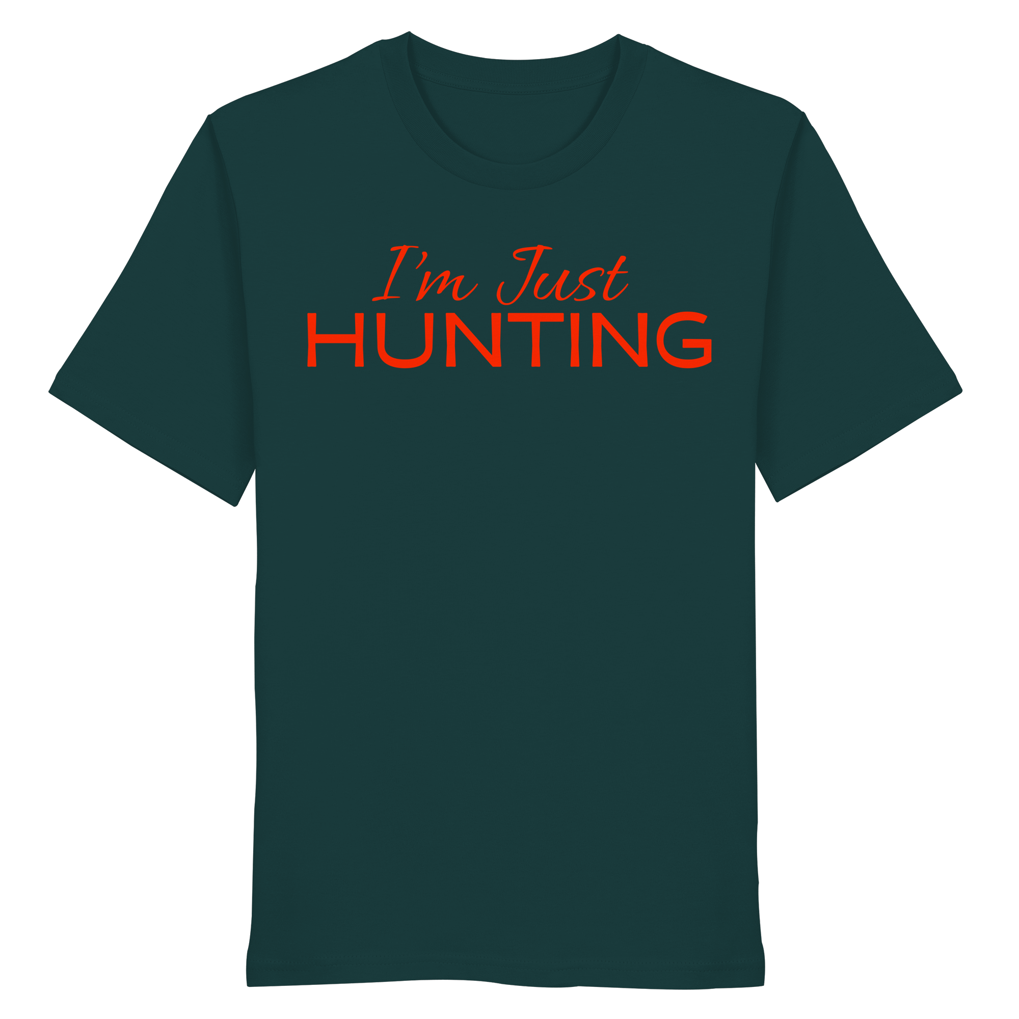 James Hunter - Nature and Beyond Unisex-Shirts Glazed Green / XS I'm just HUNTING - Organic Shirt