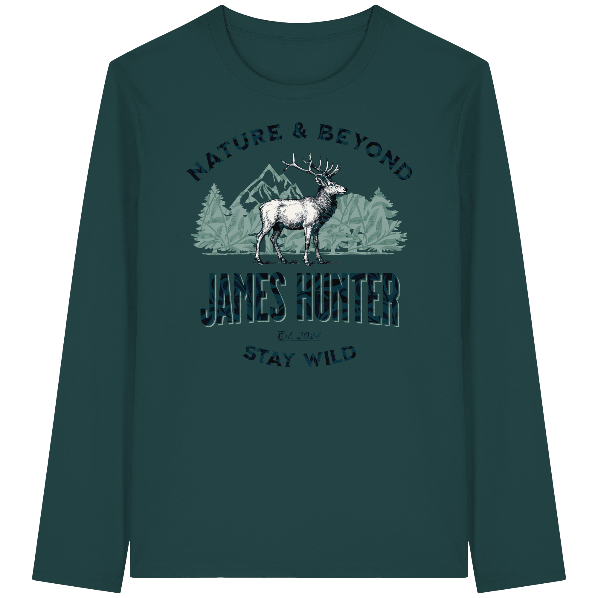 James Hunter - Nature and Beyond Unisex-Shirts Glazed Green / XS James Hunter - Nature & Beyond - Organic Longsleeve T-Shirt