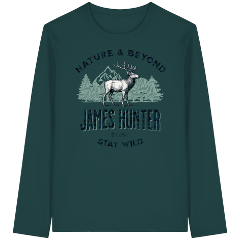 James Hunter - Nature and Beyond Unisex-Shirts Glazed Green / XS James Hunter - Nature & Beyond - Organic Longsleeve T-Shirt