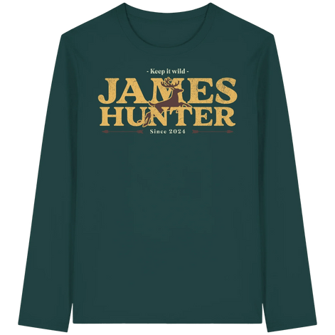 James Hunter - Nature and Beyond Unisex-Shirts Glazed Green / XS Keep It Wild  - Organic Longsleeve T-Shirt