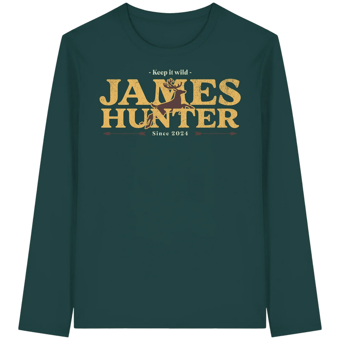 James Hunter - Nature and Beyond Unisex-Shirts Glazed Green / XS Keep It Wild  - Organic Longsleeve T-Shirt