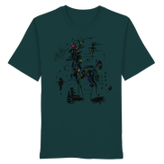 James Hunter - Nature and Beyond Unisex-Shirts Glazed Green / XS Shadow Stag — Art Collection Organic T-Shirt No. 6 - Organic Shirt