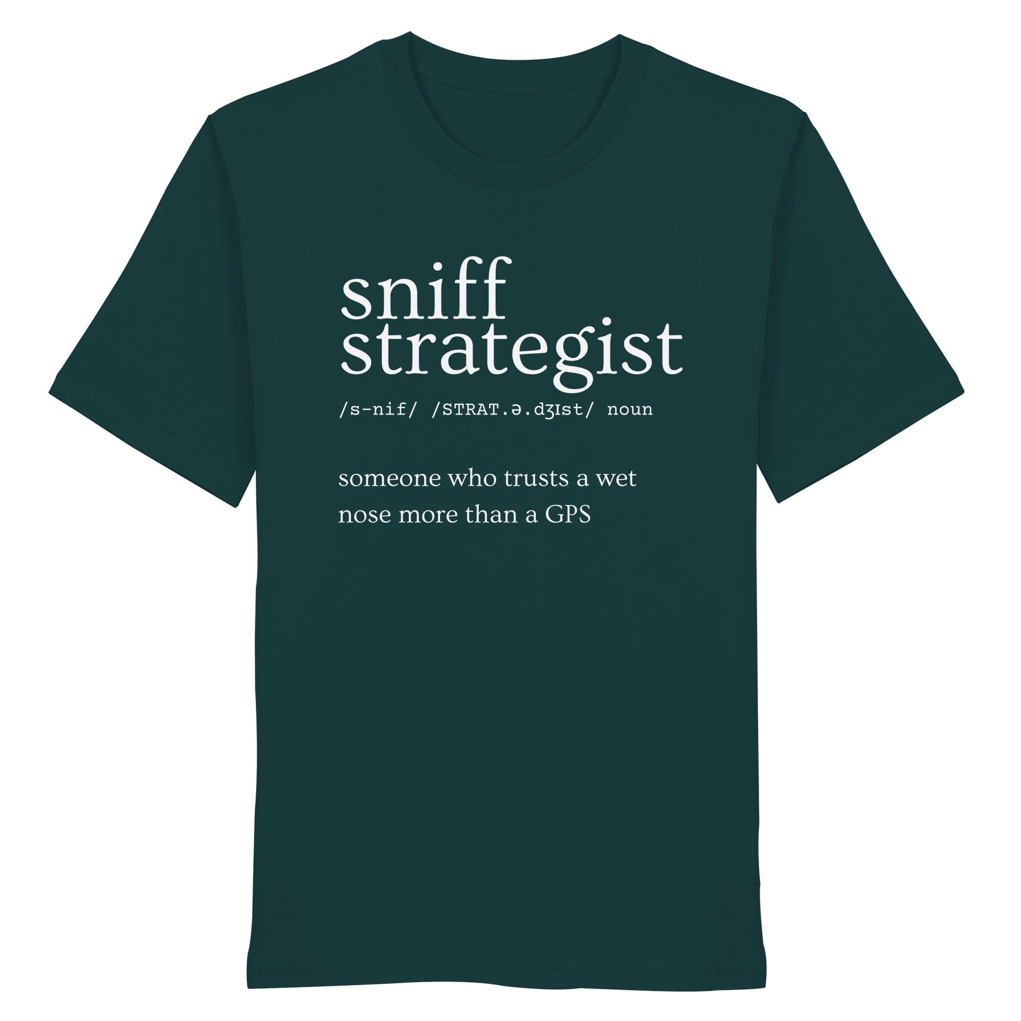 James Hunter - Nature and Beyond Unisex-Shirts Glazed Green / XS Sniff Strategist - Organic Shirt