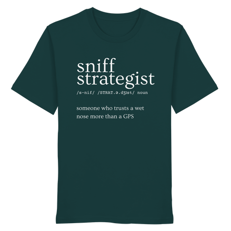 James Hunter - Nature and Beyond Unisex-Shirts Glazed Green / XS Sniff Strategist - Organic Shirt