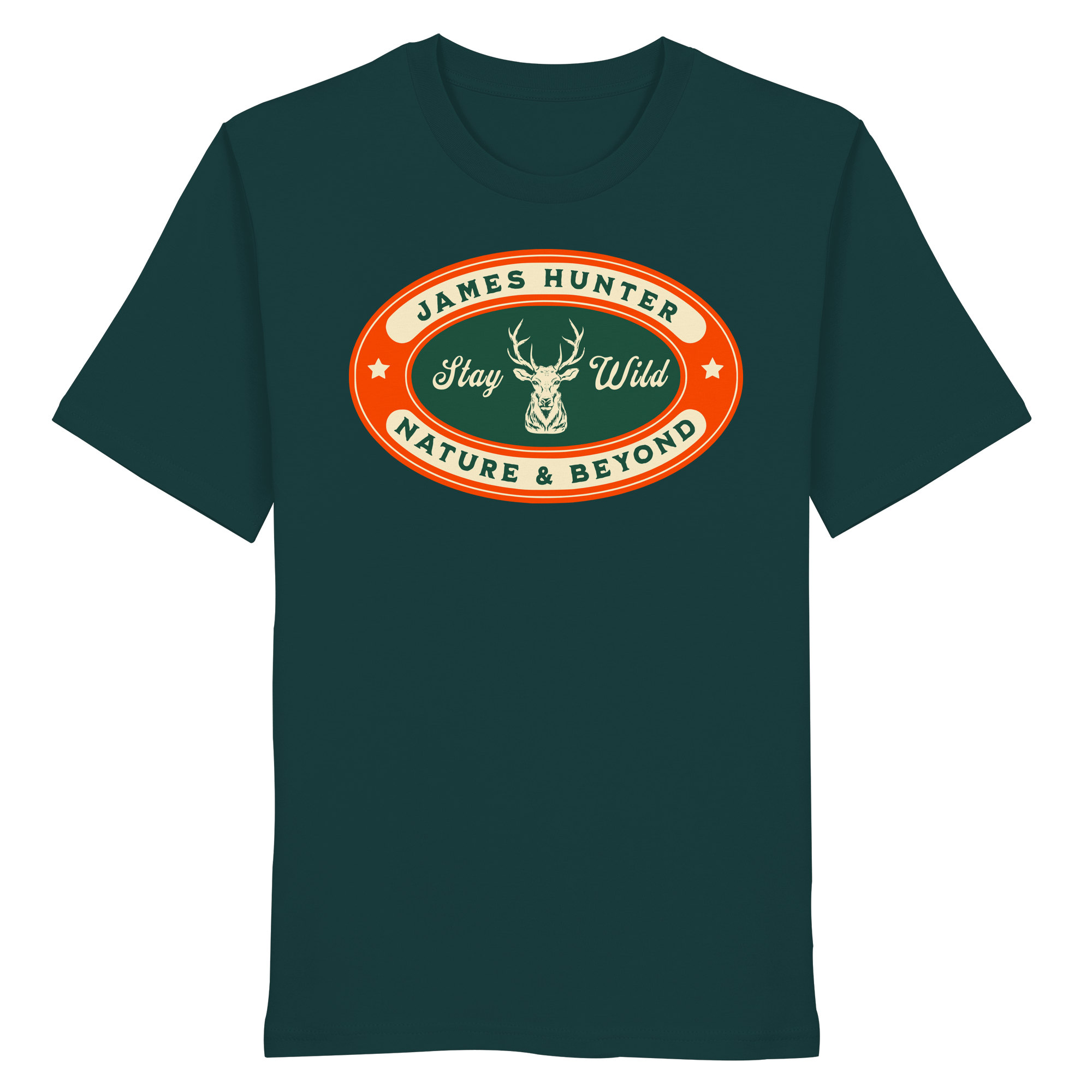 James Hunter - Nature and Beyond Unisex-Shirts Glazed Green / XS Stay Wild - Organic Shirt