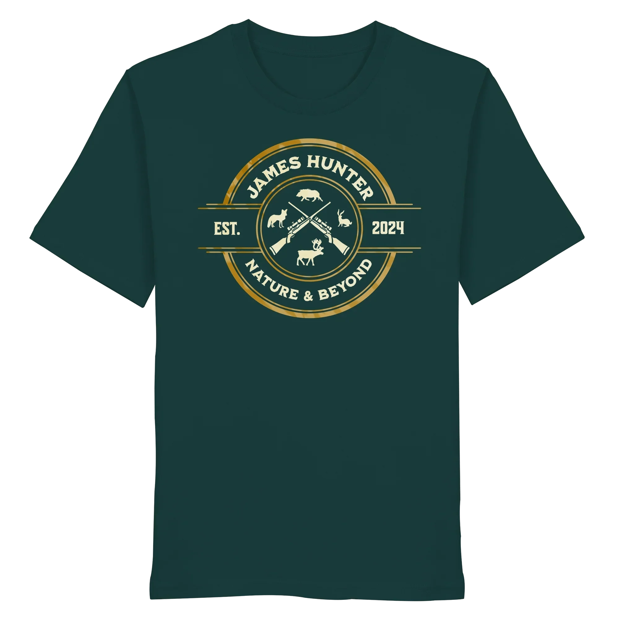 James Hunter - Nature and Beyond Unisex-Shirts Glazed Green / XS The Hunter’s Emblem – James Hunter Original - Organic Shirt