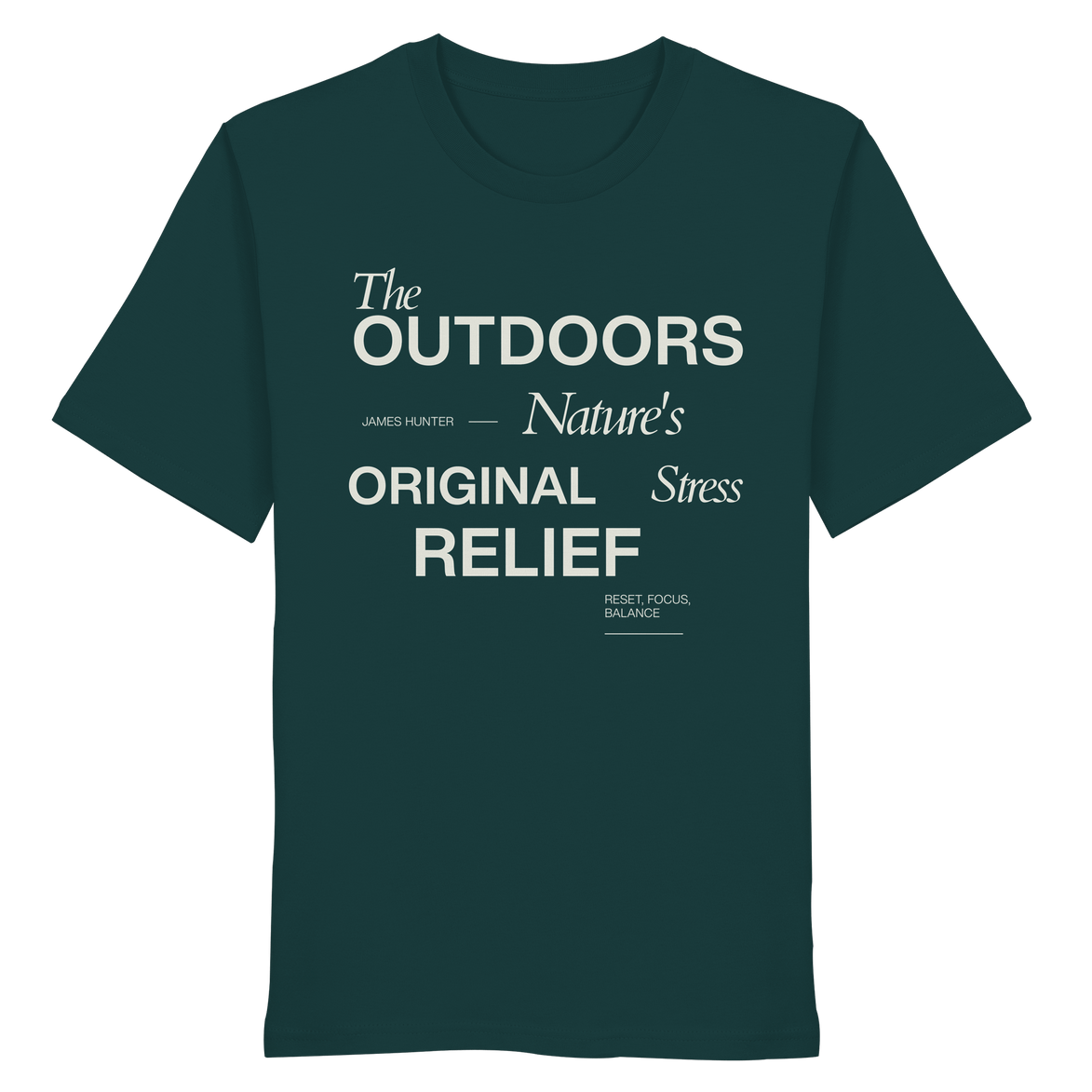 James Hunter - Nature and Beyond Unisex-Shirts Glazed Green / XS The Outdoors - Nature's Original Stress Relief - Organic Shirt