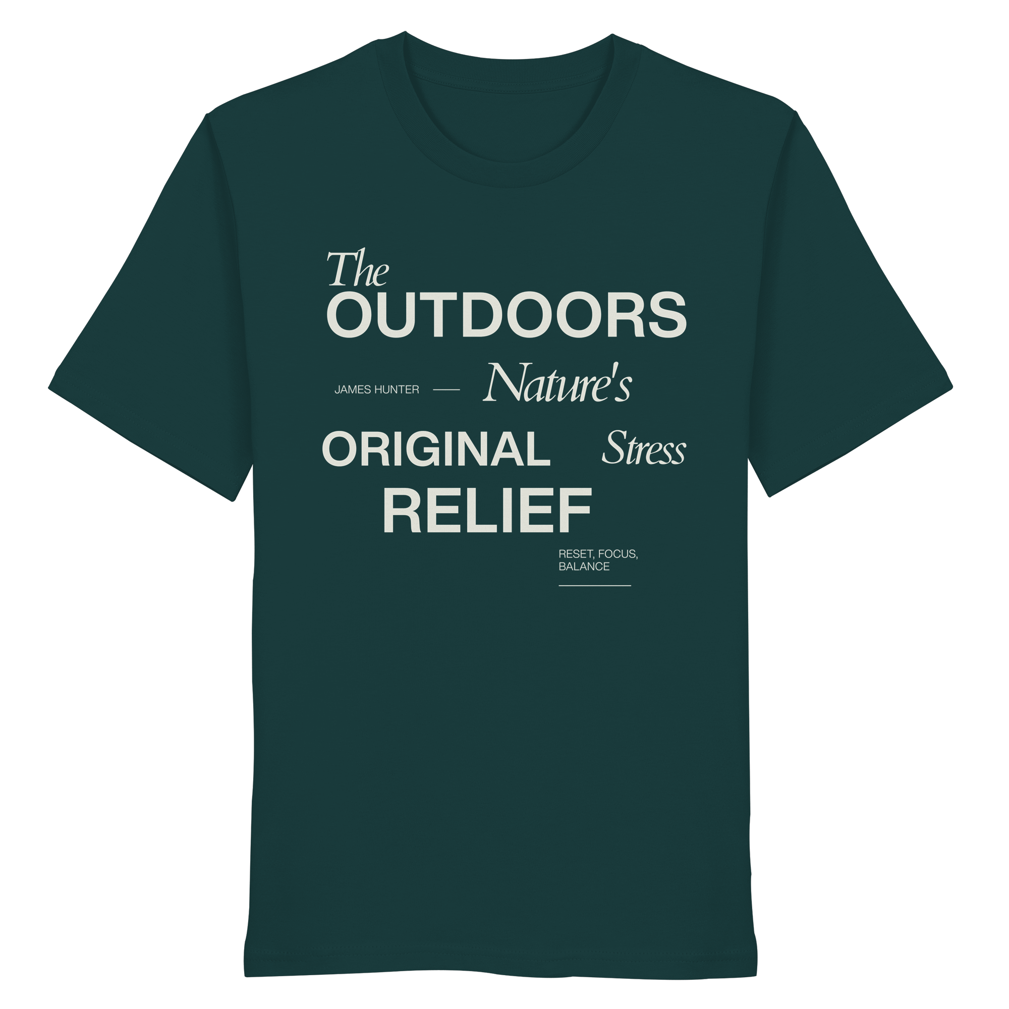 James Hunter - Nature and Beyond Unisex-Shirts Glazed Green / XS The Outdoors - Nature's Original Stress Relief - Organic Shirt