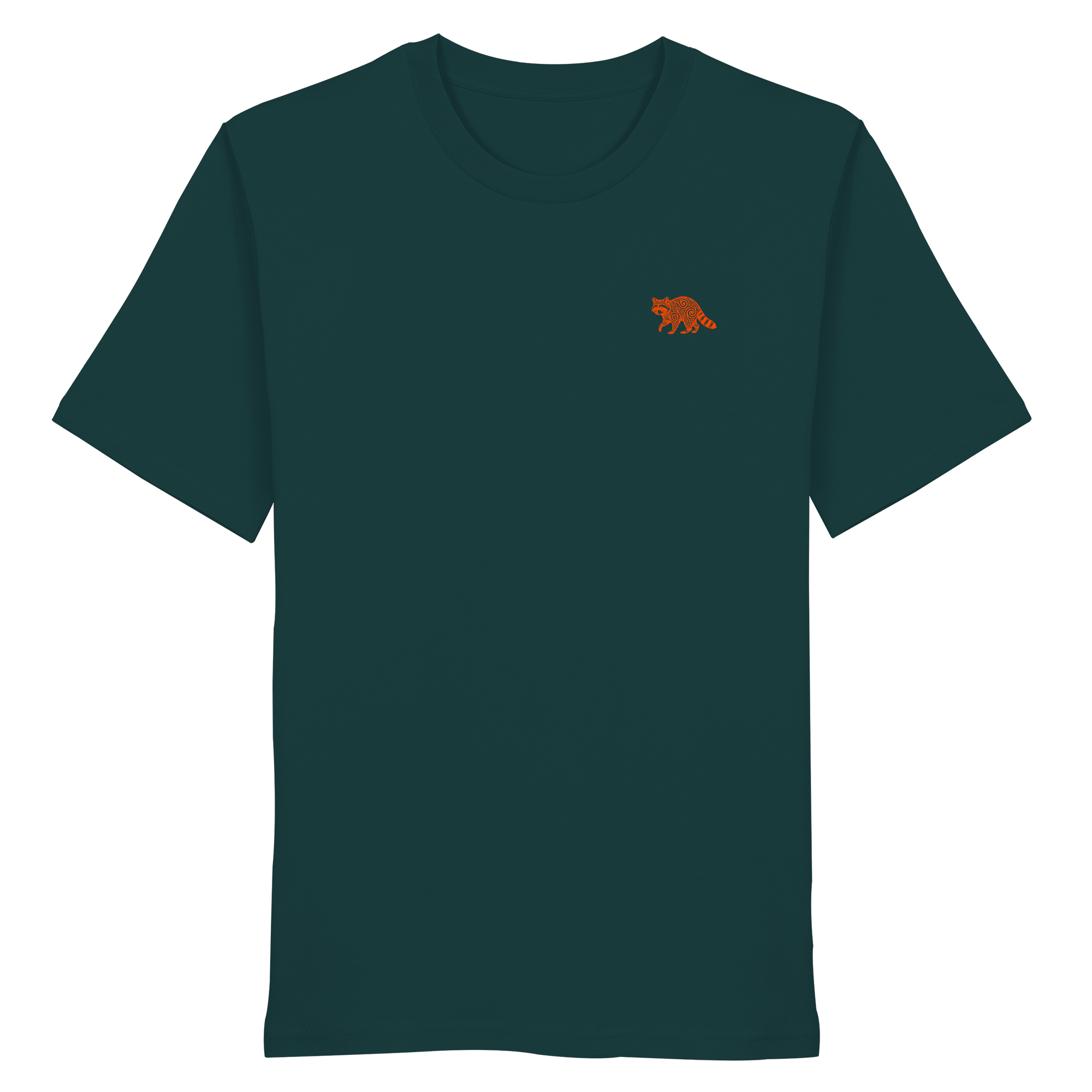 James Hunter - Nature and Beyond Unisex-Shirts Glazed Green / XS The Raccoon (orange) - Organic Shirt