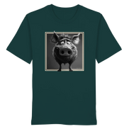 James Hunter - Nature and Beyond Unisex-Shirts Glazed Green / XS The Stare-Down — Wild Boar Organic T-Shirt 1.0 - Organic Shirt