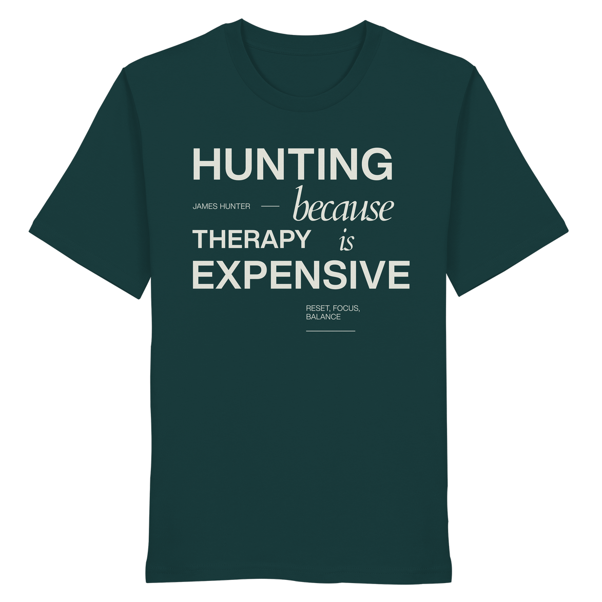 James Hunter - Nature and Beyond Unisex-Shirts Glazed Green / XS Therapie is expensive - Organic Shirt