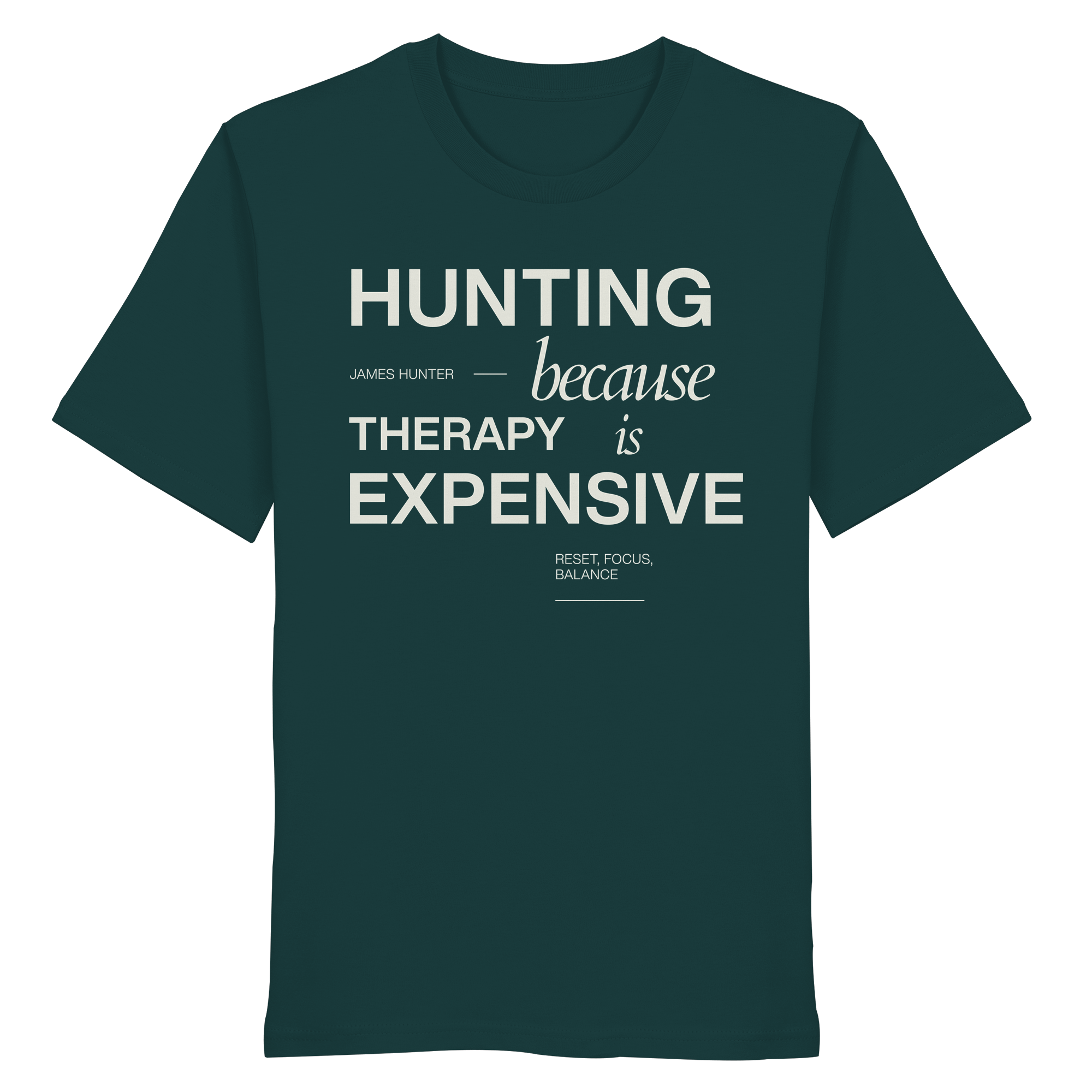 James Hunter - Nature and Beyond Unisex-Shirts Glazed Green / XS Therapie is expensive - Organic Shirt